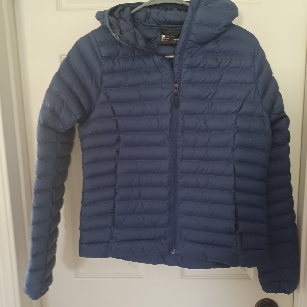 Marmot Blue Puffer Jacket NWOT